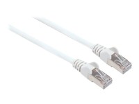 Intellinet Network Patch Cable, Cat7 Cable/Cat6A Plugs, 1m, White, Copper, S/FTP, LSOH / LSZH, PVC, RJ45, Gold Plated Contacts, Snagless, Booted, Lifetime Warranty, Polybag - Netzwerkkabel - RJ-45 (M) bis RJ-45 (M) - 1 m - SFTP - CAT 7 - halogenfrei, ohne Haken - weiß