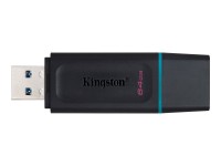 Kingston DataTraveler Exodia - USB-Flash-Laufwerk - 64 GB - USB 3.2 Gen 1 - Schwarz mit Türkis