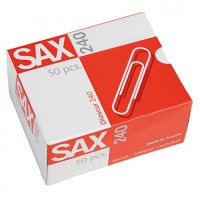 SAX Büroklammer 1-240-01 78mm verzinkt 50 St./Pack.