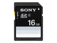Sony - Flash-Speicherkarte - 16 GB - Class 4 - SDHC - für Cyber-shot DSC-HX10, HX200, TX100; Handycam HDR-CX740; Tablet S SGPT113; a SLT-A65