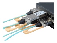 LevelOne - 100GBase-AOC Direktanschlusskabel - QSFP28 zu SFP28 - 2 m - Glasfaser - IEEE 802.3bm - Active Optical Cable (AOC)