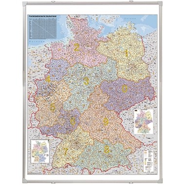 Franken Kartentafel KA440M 100x140cm PLZ-Karte Deutschland