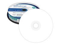 MediaRange - 10 x DVD+R DL - 8.5 GB (240 Min.) 8x - weiß - mit Tintenstrahldrucker bedruckbare Oberfläche - Spindel