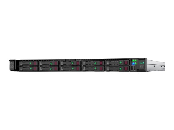 HPE ProLiant DL360 Gen10 SMB Network Choice - Server - Rack-Montage - 1U - zweiweg - 1 x Xeon Silver 4208 / 2.1 GHz - RAM 16 GB - SAS - Hot-Swap 6.4 cm (2.5") Schacht/Schächte - keine HDD - GigE - Monitor: keiner