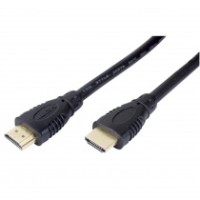 equip - HDMI mit Ethernetkabel - HDMI (M) bis HDMI (M) - 5 m - abgeschirmt - Schwarz - geformt, 4K Unterstützung