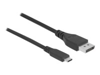 Delock - DisplayPort-Kabel - USB-C (M) zu DisplayPort (M) - USB 3.2 Gen 2 / DisplayPort 1.4 - 1.5 m - unterstützt 8K 60 Hz (7680 x 4320), unterstützt 4K 240 Hz (3840 x 2160) - Schwarz