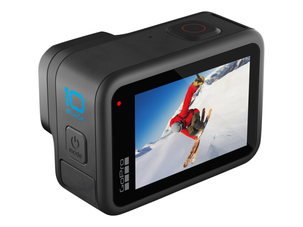 GoPro HERO10 Black - Action-Kamera - 5.3K / 60 BpS - 23.0 MPix - Wireless LAN, Bluetooth - Unterwasser bis zu 10 m