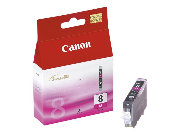 Canon CLI-8M - 13 ml - Magenta - Original - Tintenbehälter - für PIXMA iP3500, iP4500, iP5300, MP510, MP520, MP610, MP960, MP970, MX700, MX850, Pro9000
