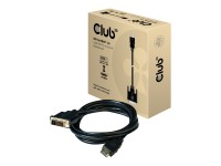 Club 3D CAC-1210 - Adapter cable - Dual Link - DVI-D männlich bis HDMI männlich - 2 m - 4K Unterstützung
