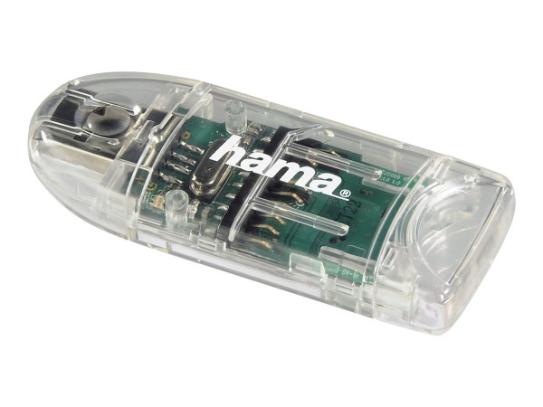 Hama - Kartenleser - 8-in-1 (MMC, SD, miniSD, microSD, MMCplus, SDHC) - USB 2.0
