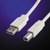 VALUE - USB-Kabel - USB (M) zu USB Typ B (M) - USB 2.0 - 3 m - weiß