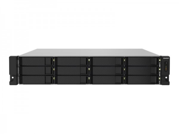 QNAP TS-1232PXU-RP - NAS-Server - 12 Schächte - Rack - einbaufähig - SATA 6Gb/s - RAID RAID 0, 1, 5, 6, 10, 50, JBOD, 60 - RAM 4 GB - Gigabit Ethernet / 2.5 Gigabit Ethernet / 10 Gigabit Ethernet - iSCSI Support - 2U