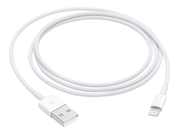 Apple - Lightning-Kabel - USB männlich bis Lightning männlich - 1 m - weiß - für iPad/iPhone/iPod (Lightning)