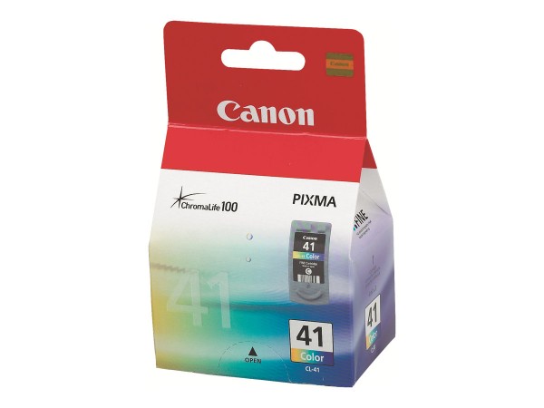 Canon CL-41 - Farbe (Cyan, Magenta, Gelb) - Original - Blisterverpackung - Tintenbehälter - für PIXMA iP1800, iP1900, iP2500, iP2600, MP140, MP190, MP210, MP220, MP470, MX300, MX310