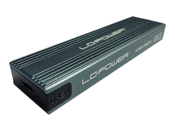 LC Power LC-M2-C-MULTI-3 - Speichergehäuse - M.2 - M.2 Card (PCIe NVMe & SATA) - USB 3.2 (Gen 2x1) - Anthrazit