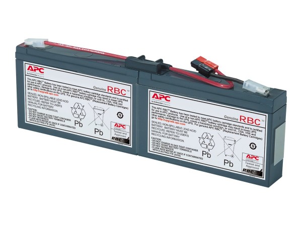 APC Replacement Battery Cartridge #18 - USV-Akku - 1 x Batterie - Bleisäure - Schwarz - für P/N: AP1250RM, PS450, SC1500, SC250RM1U, SC250RMI1U, SC450R1X542, SC450RM1U, SC450RMI1U