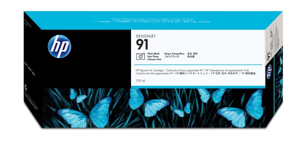 HP 91 - 775 ml - Photo schwarz - Original - DesignJet - Tintenpatrone - für DesignJet Z6100, Z6100ps