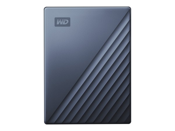 WD My Passport Ultra WDBFTM0040BBL - Festplatte - verschlüsselt - 4 TB - extern (tragbar) - USB 3.0 (USB-C Steckverbinder) - 256-Bit-AES - Blau
