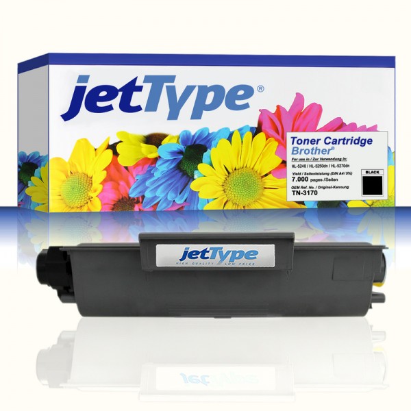 jetType Toner kompatibel zu Brother TN-3170 schwarz 7.000 Seiten 1 Stück