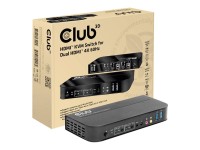 Club 3D CSV-1382 - KVM-/Audio-Switch - 2 x KVM/Audio - 1 lokaler Benutzer - Desktop - AC