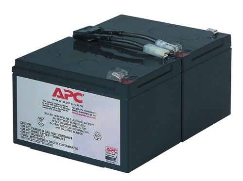 APC Replacement Battery Cartridge #6 - USV-Akku - 1 x Batterie - Bleisäure - Schwarz - für P/N: SMC1500IC, SMT1000I-AR, SMT1000IC, SUA1000ICH-45, SUA1000I-IN, SUA1000J3W, SUA1500J3W