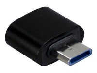 Inter-Tech - USB-Adapter - USB-C (M) zu USB (W) - USB 2.0 - Schwarz