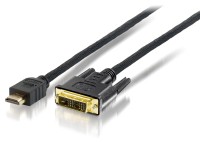 equip - Adapterkabel - Single Link - HDMI männlich zu DVI-D männlich - 2 m - Dreifachisolierung - Schwarz