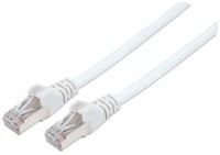 Intellinet Network Patch Cable, Cat7 Cable/Cat6A Plugs, 5m, White, Copper, S/FTP, LSOH / LSZH, PVC, RJ45, Gold Plated Contacts, Snagless, Booted, Lifetime Warranty, Polybag - Netzwerkkabel - RJ-45 (M) bis RJ-45 (M) - 5 m - SFTP, PiMF - CAT 7 - halogenfrei, ohne Haken - weiß