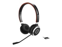 Jabra Evolve 65 SE MS Stereo - Headset - On-Ear - Bluetooth - kabellos - USB - Zertifiziert für Microsoft Teams - für Jabra Evolve; LINK 380a MS
