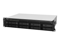 Synology RackStation RS1221+ - NAS-Server - 8 Schächte - Rack - einbaufähig - SATA 6Gb/s - RAID RAID 0, 1, 5, 6, 10, JBOD - RAM 4 GB - Gigabit Ethernet - iSCSI Support - 2U