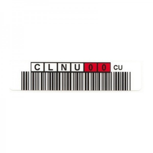 Barcodelabel für LTO Cleaning-Tapes universal horizontal CU-Identifier 1700-CUHT