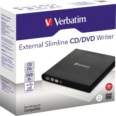 Verbatim Slimline - Laufwerk - DVD±RW (±R DL) - USB 2.0 - extern